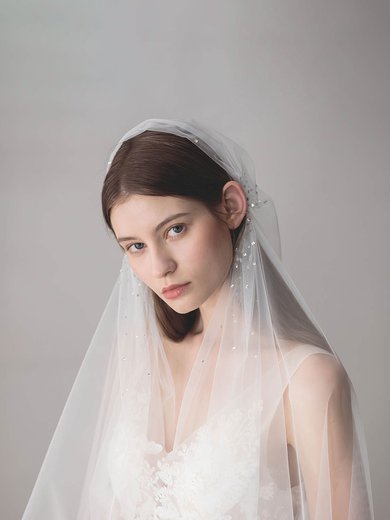 Cathedral Bridal Veils One-tier Cut Edge Sequin Classic #Milly03010254