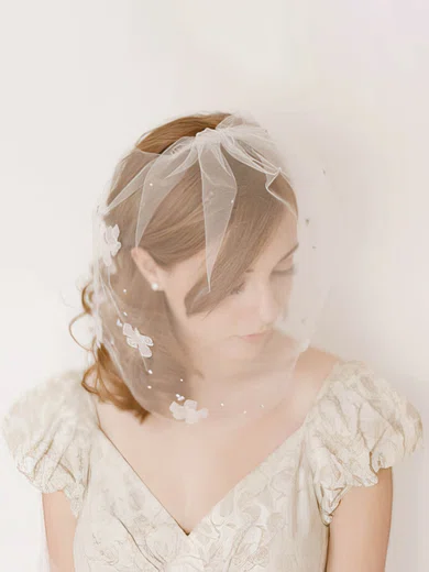 Blusher Veils One-tier Cut Edge Sequin Mantilla #Milly03010258