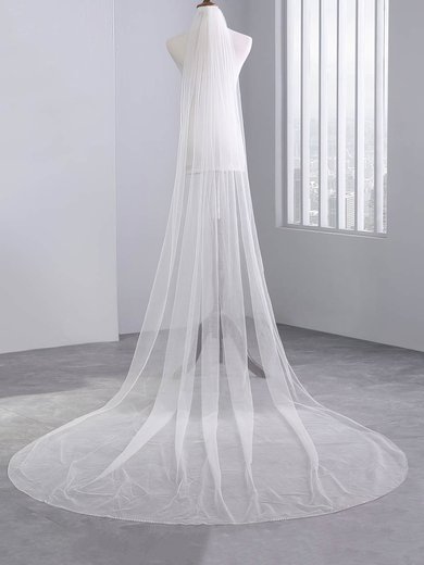 Chapel Bridal Veils One-tier Beaded Edge Beading Classic #Milly03010267