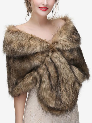 Wrap Faux Fur Sleeveless #Milly03040058