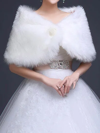 Wrap Faux Fur Sleeveless #Milly03040080