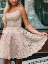 A-line Square Neckline Lace Short/Mini Prom Dresses #Milly020107660