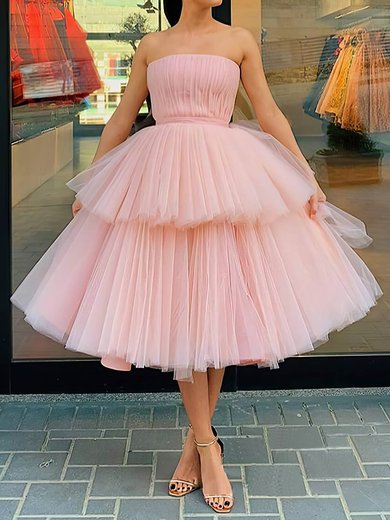 Pink Tiered Tulle Midi Dress #Milly020107925