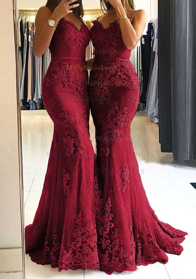 Sequin Trumpet Mermaid Burgundy Sweetheart Prom Dress With Slit Sequin Trumpet Mermaid Burgundy Sweetheart Prom Dress With Slit
