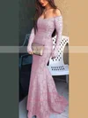 Trumpet/Mermaid Off-the-shoulder Lace Sweep Train Prom Dresses Sale #sale020102214