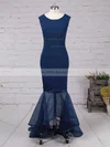 Trumpet/Mermaid Scoop Neck Stretch Crepe Asymmetrical Prom Dresses Sale #sale020102330