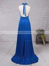 Sheath/Column V-neck Jersey Sweep Train Split Front Prom Dresses Sale #sale020103559