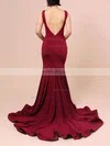 Trumpet/Mermaid Scoop Neck Jersey Court Train Prom Dresses Sale #sale020103588