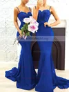 Trumpet/Mermaid Sweetheart Silk-like Satin Sweep Train Appliques Lace Prom Dresses Sale #sale020105493