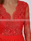 A-line V-neck Chiffon Floor-length Appliques Lace Prom Dresses Sale #sale020105623