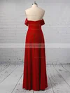 Sheath/Column Off-the-shoulder Jersey Floor-length Split Front Prom Dresses Sale #sale020106241