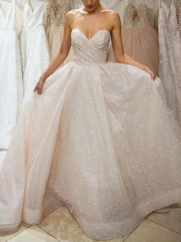 Princess Sweetheart Glitter Court Train Prom Dresses Sale #sale020106540