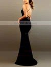 Trumpet/Mermaid Scoop Neck Stretch Crepe Sweep Train Split Front Prom Dresses Sale #sale020107893