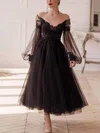 Ball Gown/Princess Ankle-length Off-the-shoulder Tulle Lace Prom Dresses #Milly020108478
