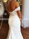 Trumpet/Mermaid Off-the-shoulder Stretch Crepe Sweep Train Appliques Lace Prom Dresses #Milly020108777