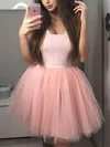 Ball Gown Square Neckline Tulle Short/Mini Homecoming Dresses #Milly020108864
