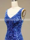 Sheath/Column V-neck Sequined Short/Mini Homecoming Dresses #Milly020109175