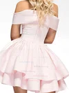 A-line Off-the-shoulder Stretch Crepe Short/Mini Homecoming Dresses #Milly020109263