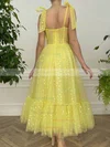 A-line Sweetheart Tulle Ankle-length Ruffles Homecoming Dresses #Milly020109381