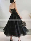 A-line Strapless Tulle Ankle-length Homecoming Dresses #Milly020110273