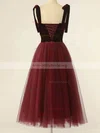 A-line Sweetheart Tulle Tea-length Homecoming Dresses With Bow #Milly020109933