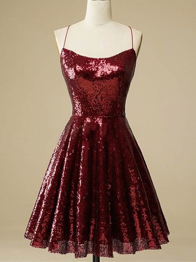 Burgundy Sequin Mini Dress #Milly020109964