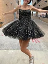 A-line Scoop Neck Glitter Short/Mini Homecoming Dresses #Milly020110544