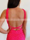 Sheath/Column V-neck Sequined Short/Mini Homecoming Dresses #Milly020110282