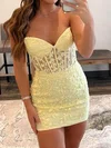 V-neck Corset Lace Bodycon Homecoming Dresses #Milly020110298