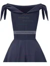 A-line Off-the-shoulder Satin Knee-length Homecoming Dresses #Milly020110202