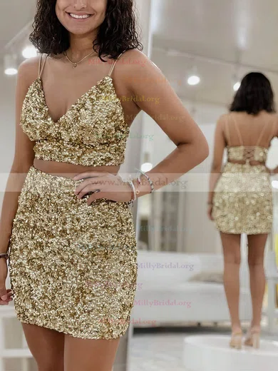 Short tight deals gold dress