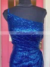 Sheath/Column One Shoulder Sequined Short/Mini Homecoming Dresses With Ruffles #Milly020110794