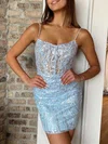 Sheath/Column V-neck Lace Short/Mini Homecoming Dresses #Milly020110820