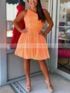 A-line One Shoulder Sequined Short/Mini Homecoming Dresses #Milly020110873