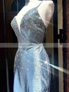 Sheath/Column V-neck Silk-like Satin Short/Mini Homecoming Dresses With Beading #Milly020111031