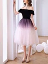 Ball Gown Off-the-shoulder Tulle Tea-length Homecoming Dresses #Milly020111051