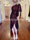 Sheath/Column One Shoulder Sequined Asymmetrical Homecoming Dresses #Milly020111196