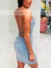 Sheath/Column Scoop Neck Glitter Short/Mini Homecoming Dresses #Milly020111395