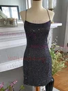 Sheath/Column Scoop Neck Glitter Short/Mini Homecoming Dresses #Milly020111397