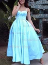 A-line Sweetheart Satin Ankle-length Homecoming Dresses #Milly020111436