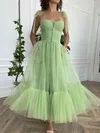 Princess Sweetheart Ruched Tulle Ruffle Long Homecoming Dresses #Milly020111473