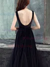 A-line Square Neckline Tulle Velvet Ankle-length Homecoming Dresses #Milly020111485