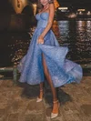 Princess Corset Sweetheart Sequin Long Homecoming Dresses With Split #Milly020111548