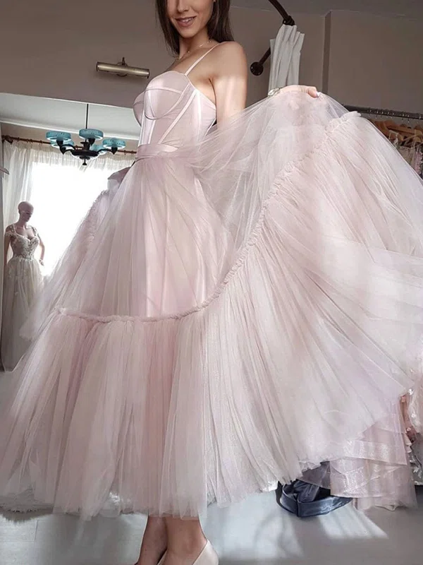 Ball Gown Sweetheart Tulle Ankle-length Homecoming Dresses #Milly020111771