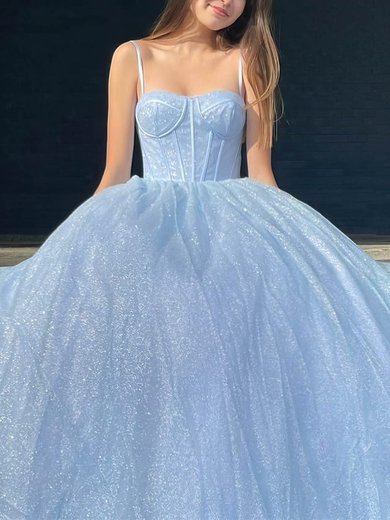 Ball Gown Sweetheart Glitter Floor-length Prom Dresses #Milly020112412