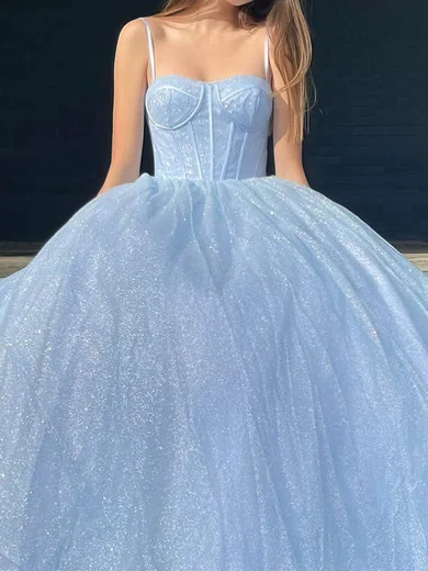 Ball Gown Sweetheart Tulle Floor-length Corset Prom Dresses #Milly020112412