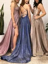 Ball Gown/Princess Sweep Train Scoop Neck Shimmer Crepe Pockets Prom Dresses #Milly020112596