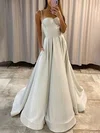 Ball Gown/Princess Sweep Train Sweetheart Shimmer Crepe Pockets Prom Dresses #Milly020112958