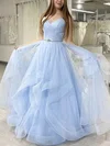Ball Gown/Princess Floor-length V-neck Glitter Sashes / Ribbons Prom Dresses #Milly020113260