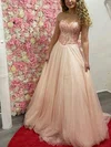 Princess Sweetheart Tulle Sweep Train Prom Dresses With Lace #Milly020113303